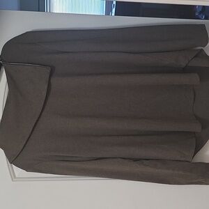 Brown Long Sleeve Zipup Turtleneck